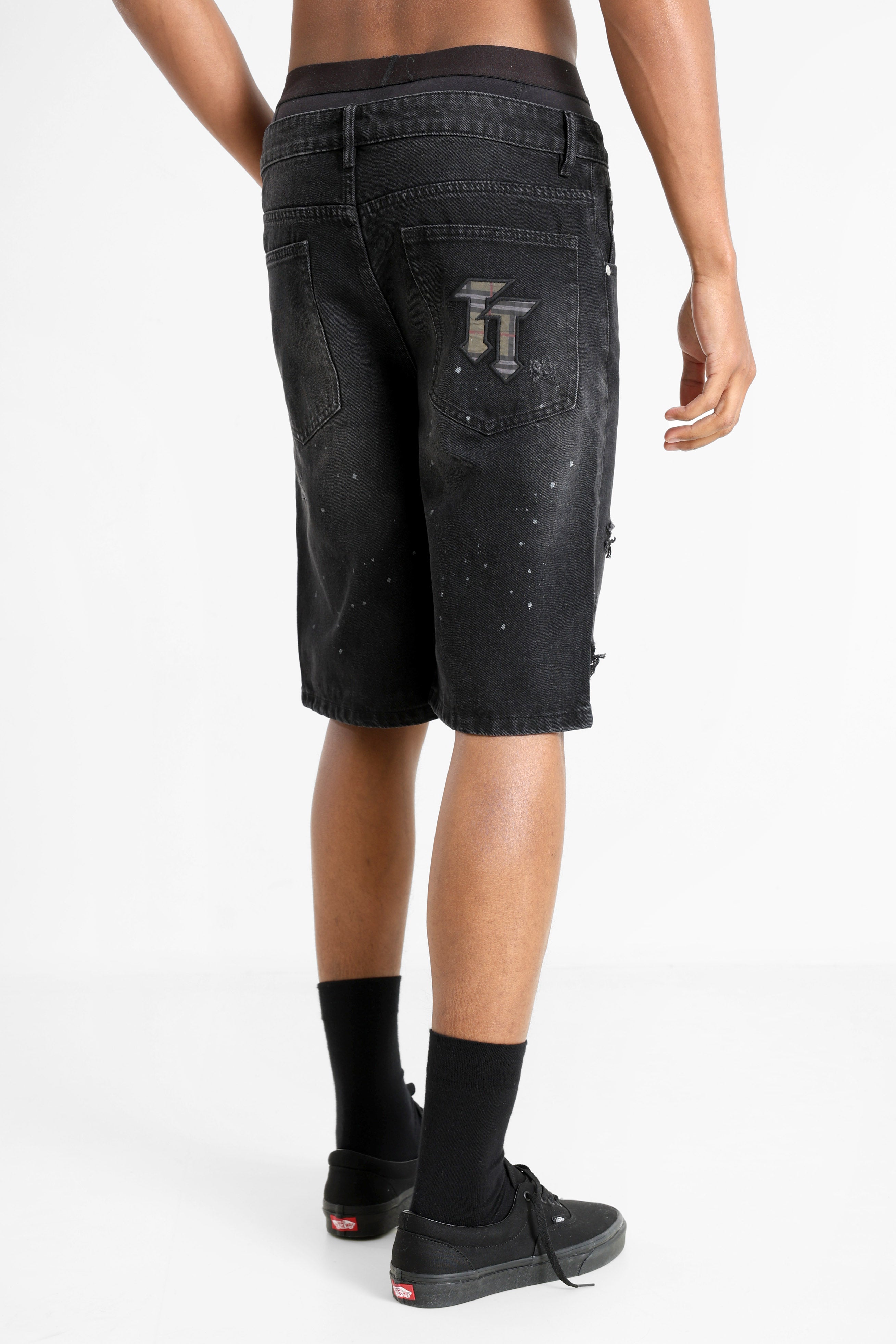 Denim shorts - Noir Denim