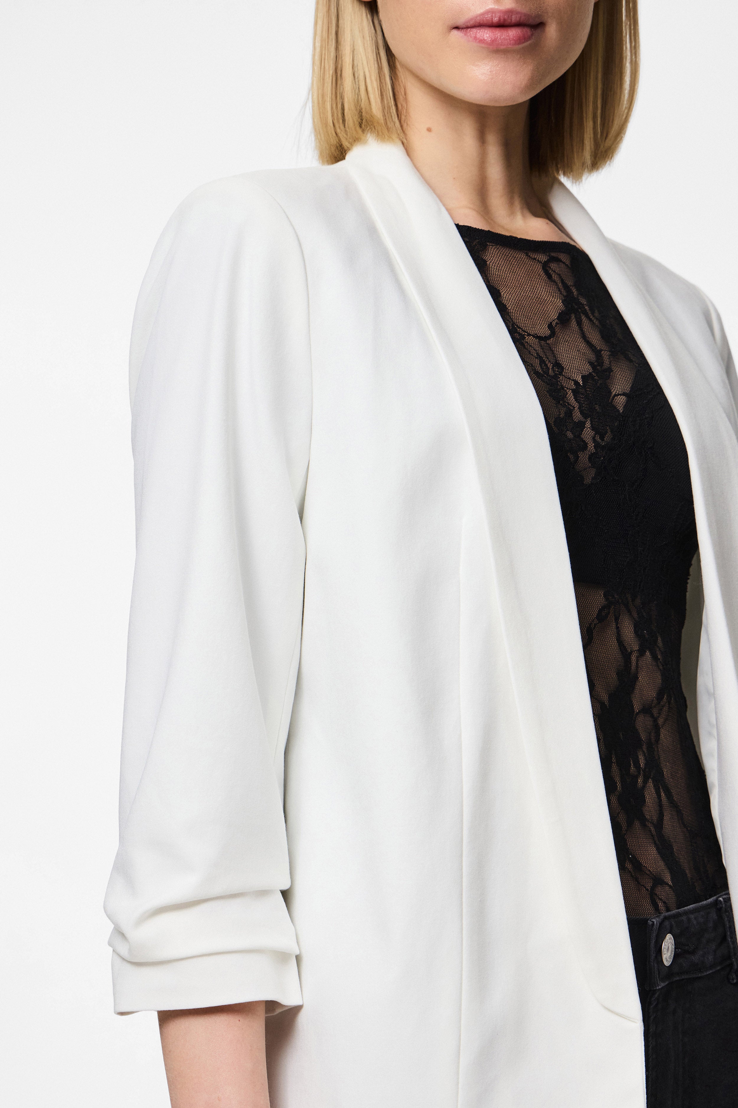 PCBOSELLA Blazer - Cloud Dancer