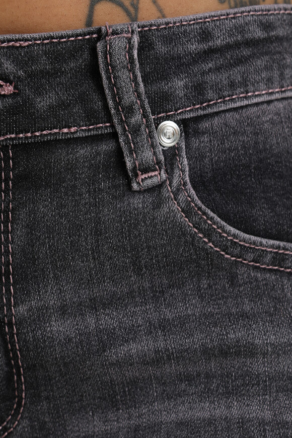 Jeans flare - noir + rose