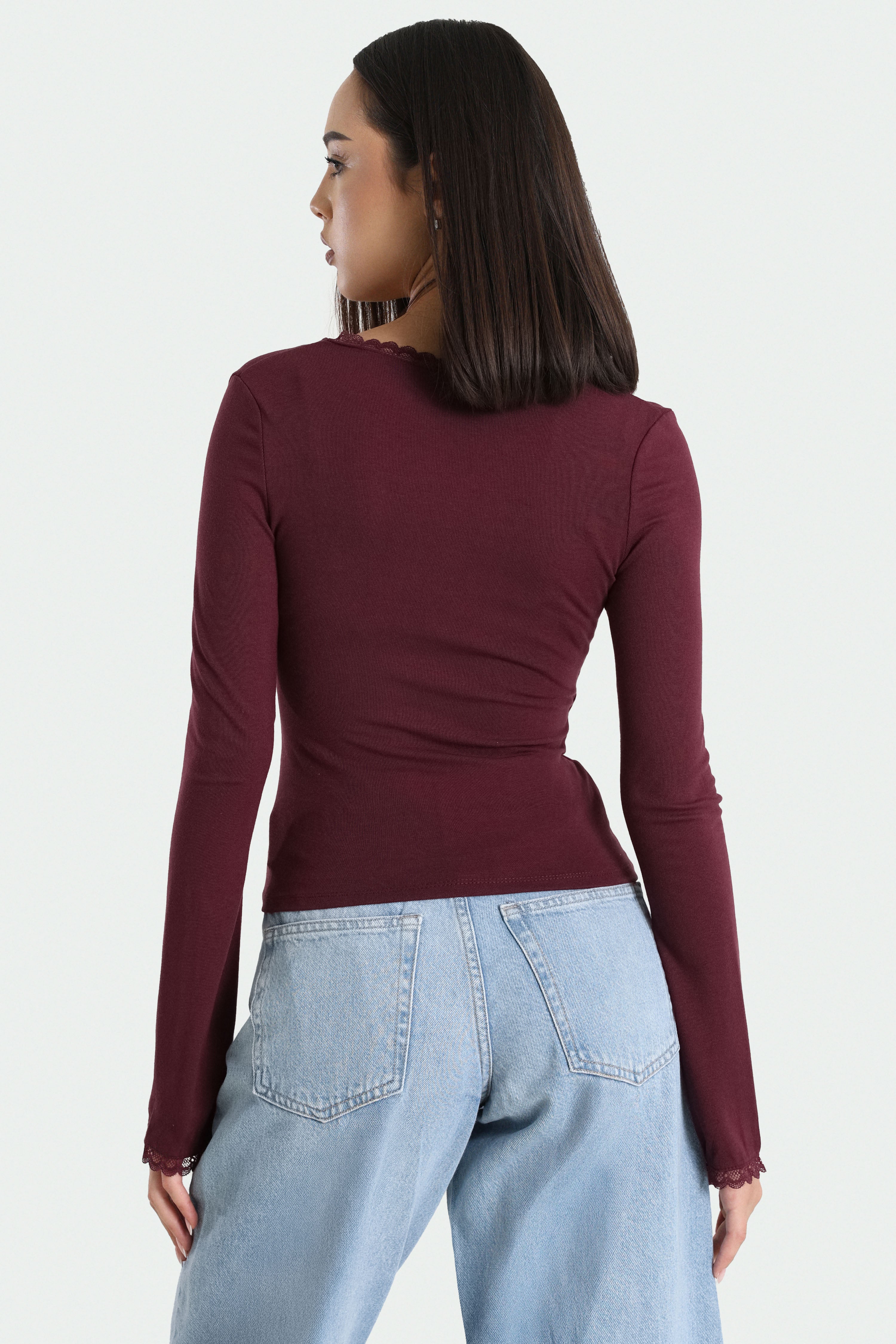 Camicia a maniche lunghe - Ruby Wine