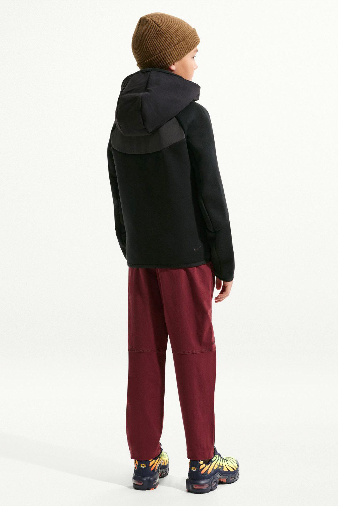 Sportswear Tech Fleece Kapuzensweatjacke - Black + Dark Smoke Grey