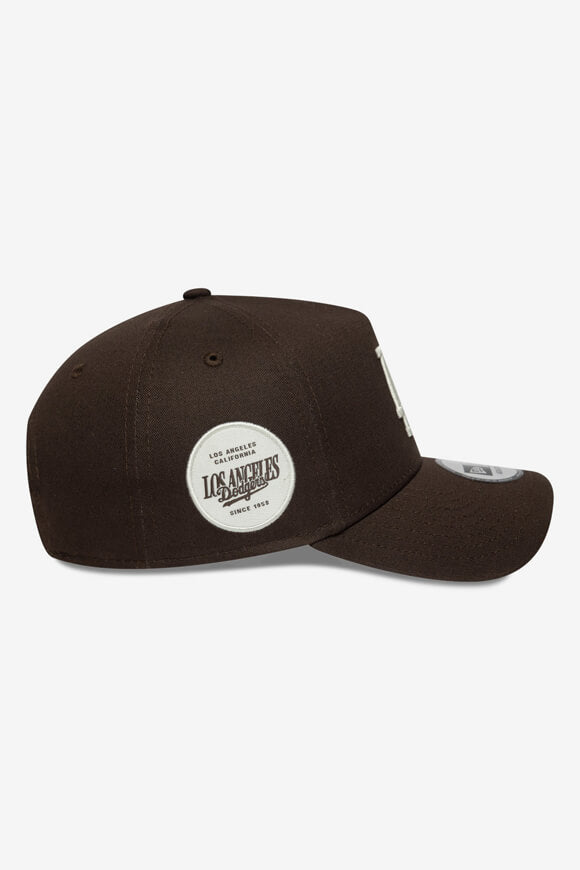 Snapback Cap - Dark Brown + White