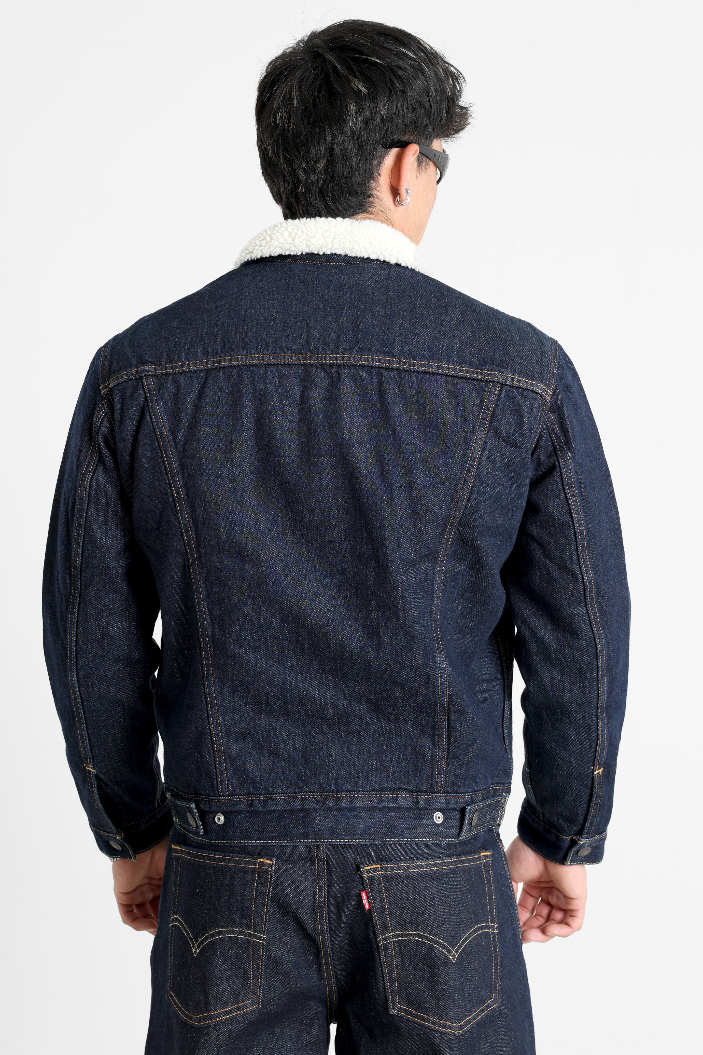 Type 3 Sherpa Trucker - Dark Wash