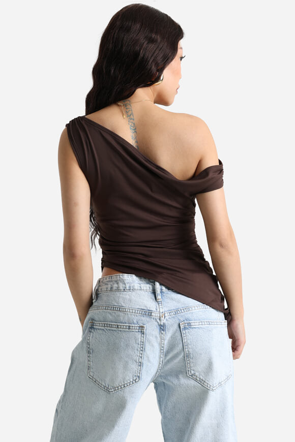 Top monospalla - Marrone