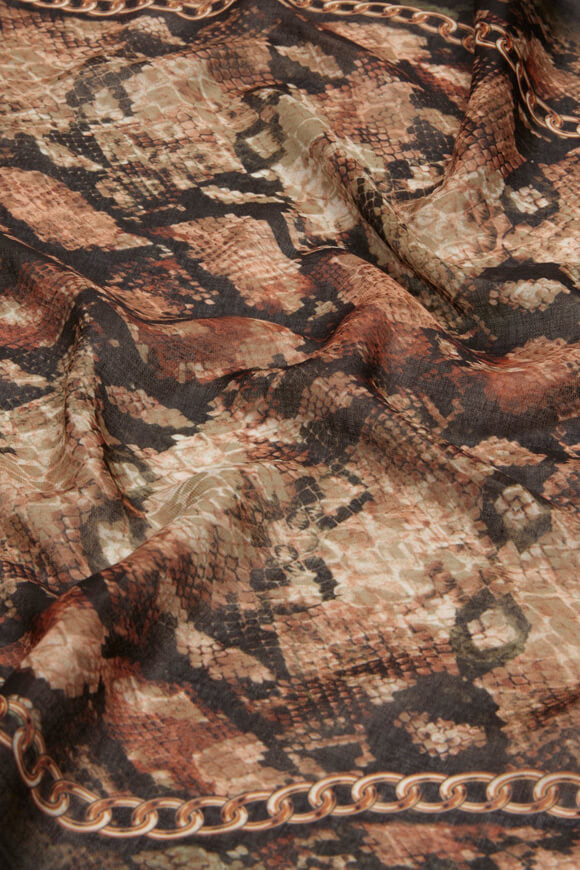 Jane scarf / foulard - Black + Brown