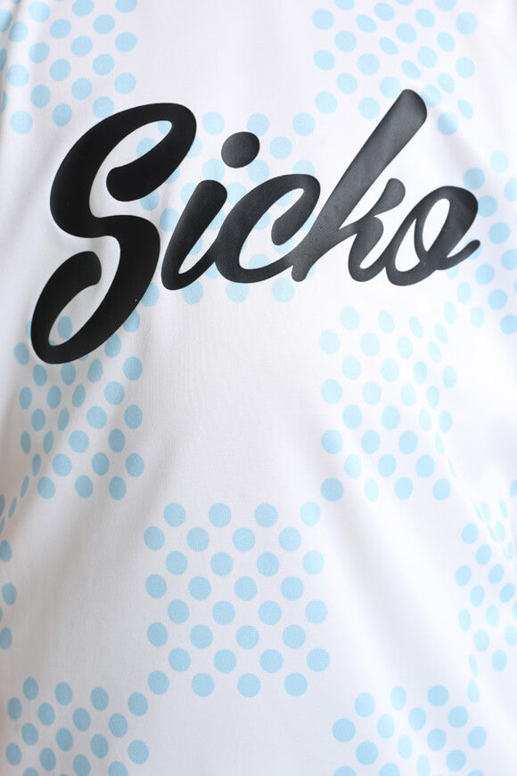 Polo shirt - white + light blue