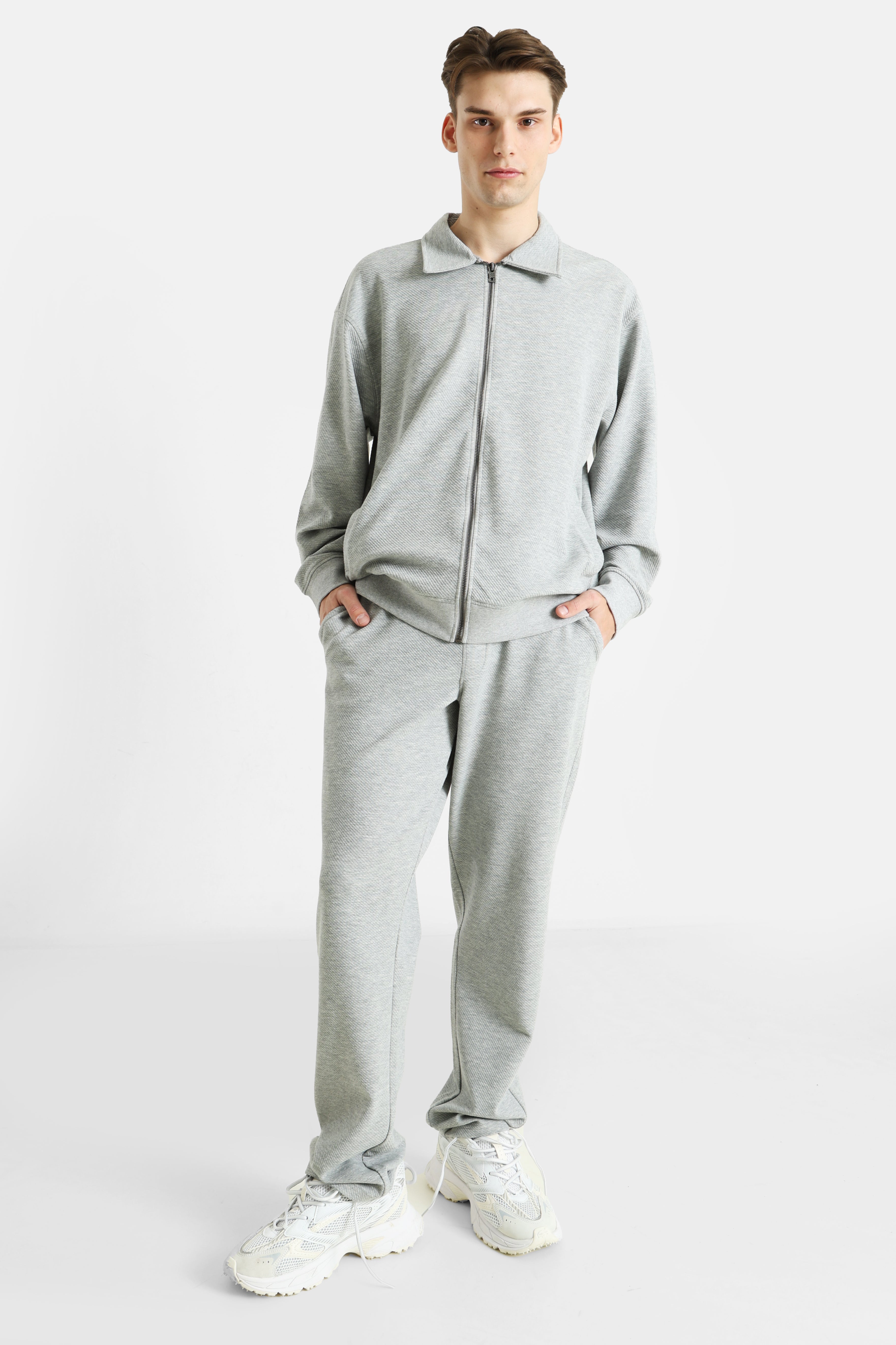 RRLEE Veste de survêtement - Light Grey Melange