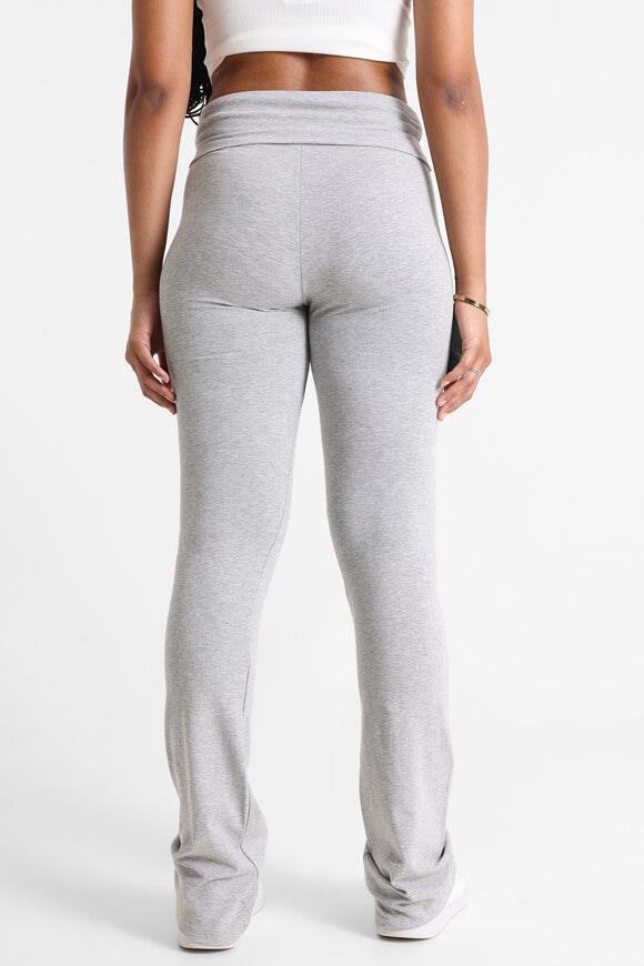 Flare Leggings - Grau meliert