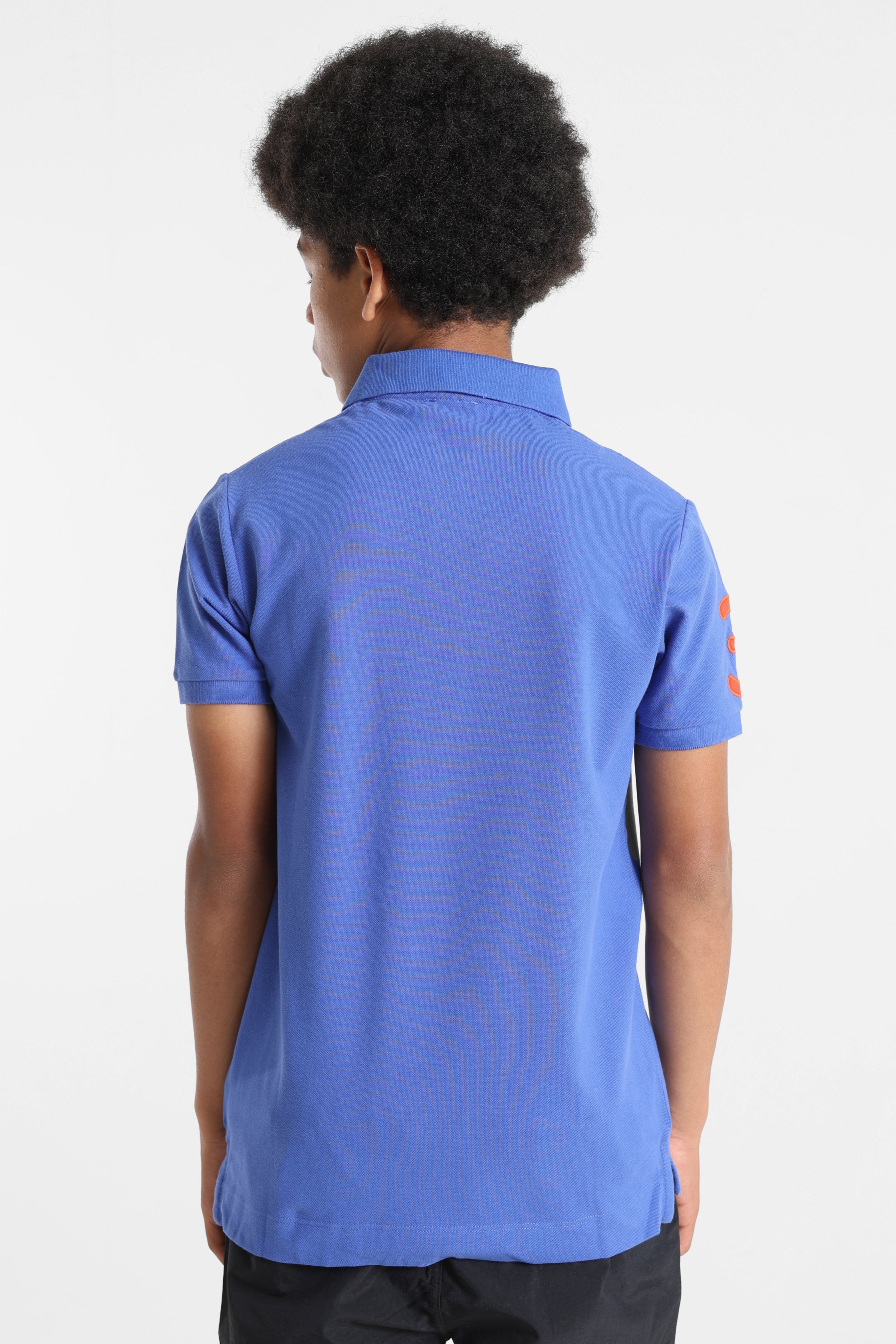 Fluorescent polo shirt - Royal Blue
