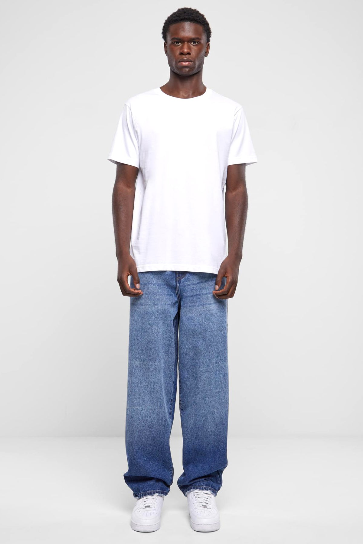 Baggy Fit Jeans L32 - New Mid Blue Washed