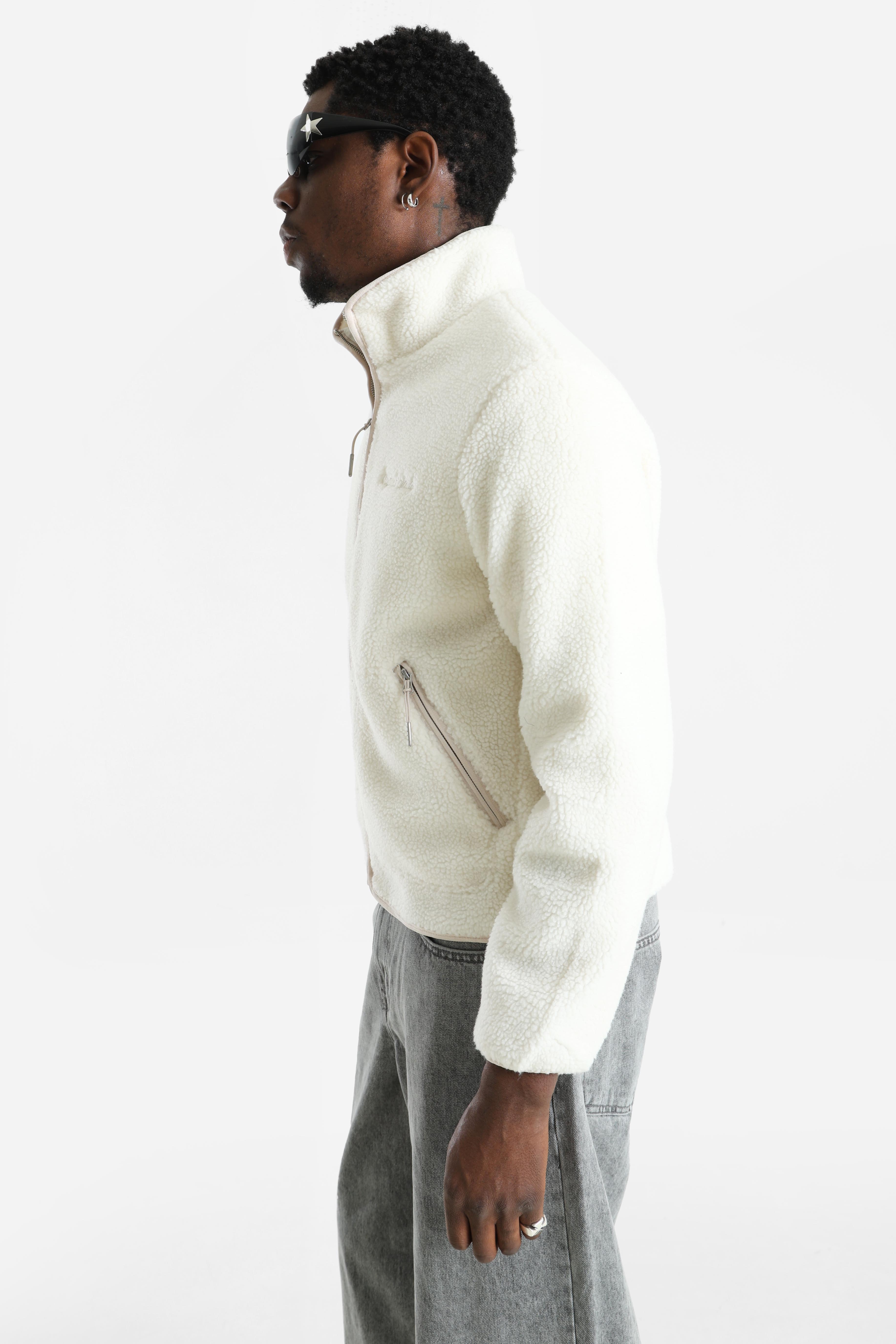 JORNORREBRO Veste en peluche - Cloud Dancer