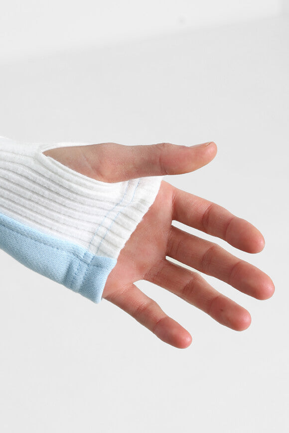 Crop Sweatjacke - Hellblau