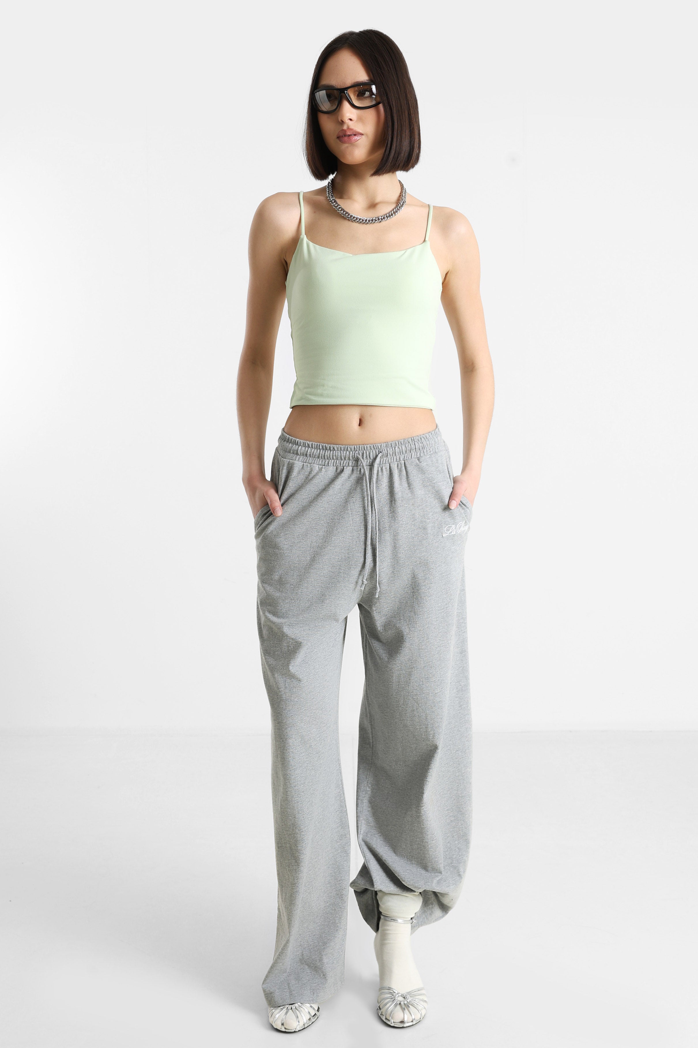 Crop Trägertop - Hellgrün