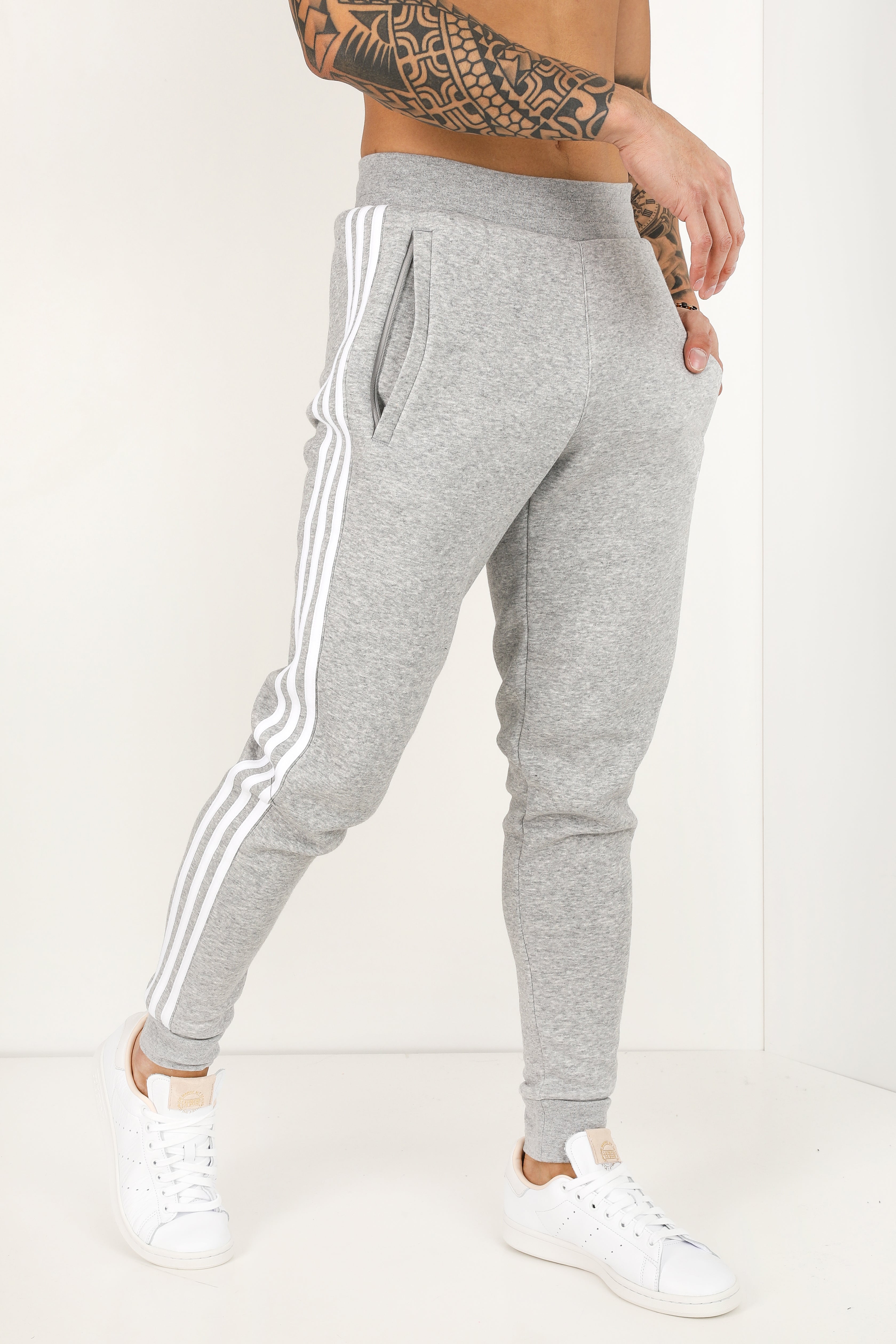 Sweathose - Grau meliert