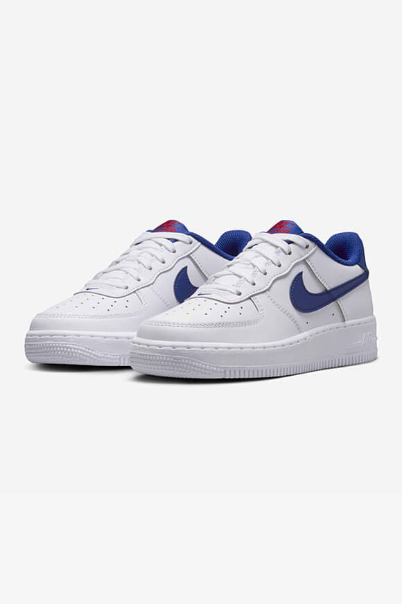Air Force 1 Sneaker - White + Deep Royal Blue
