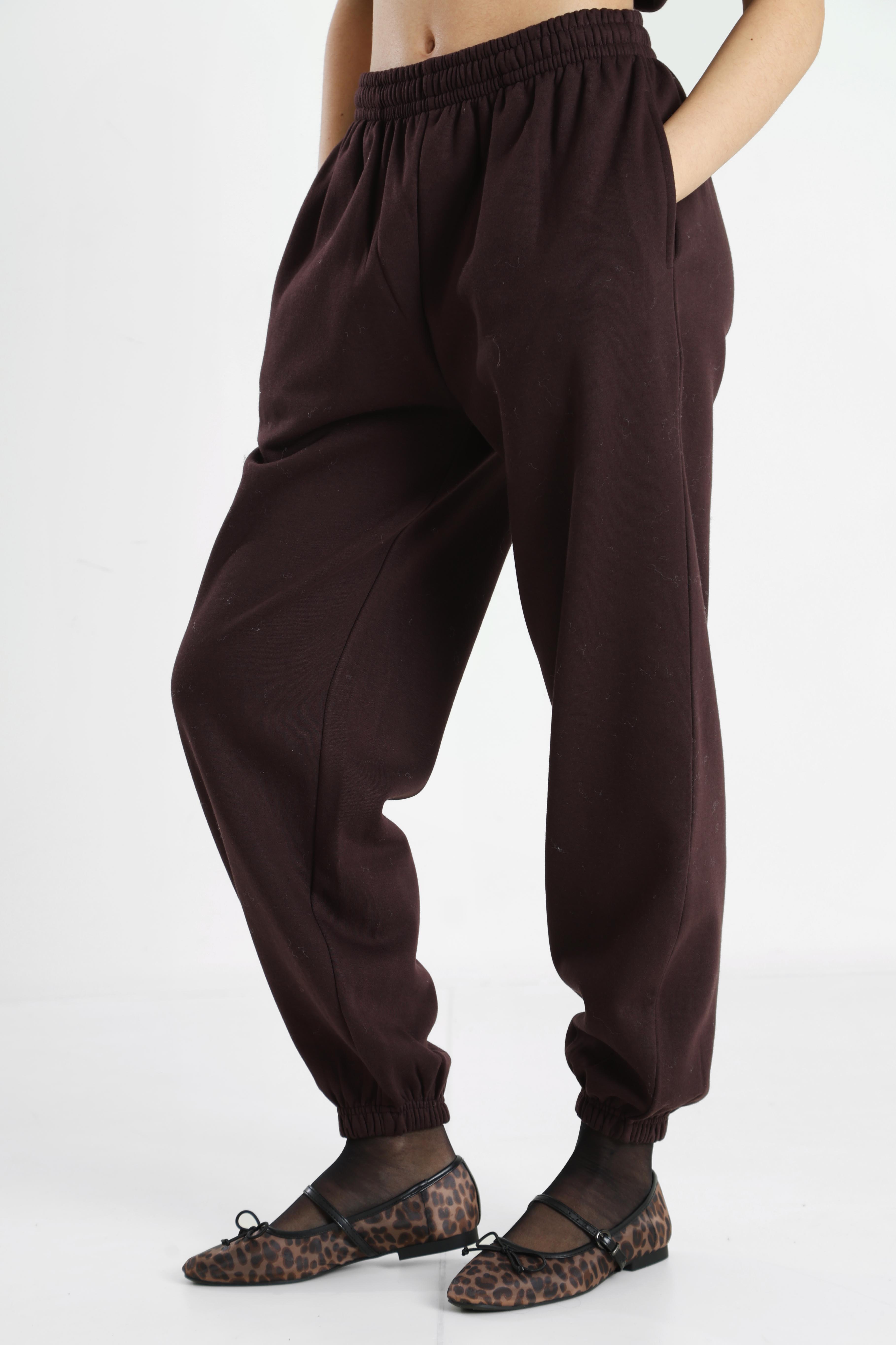 Pantalon sweat - Marron foncé