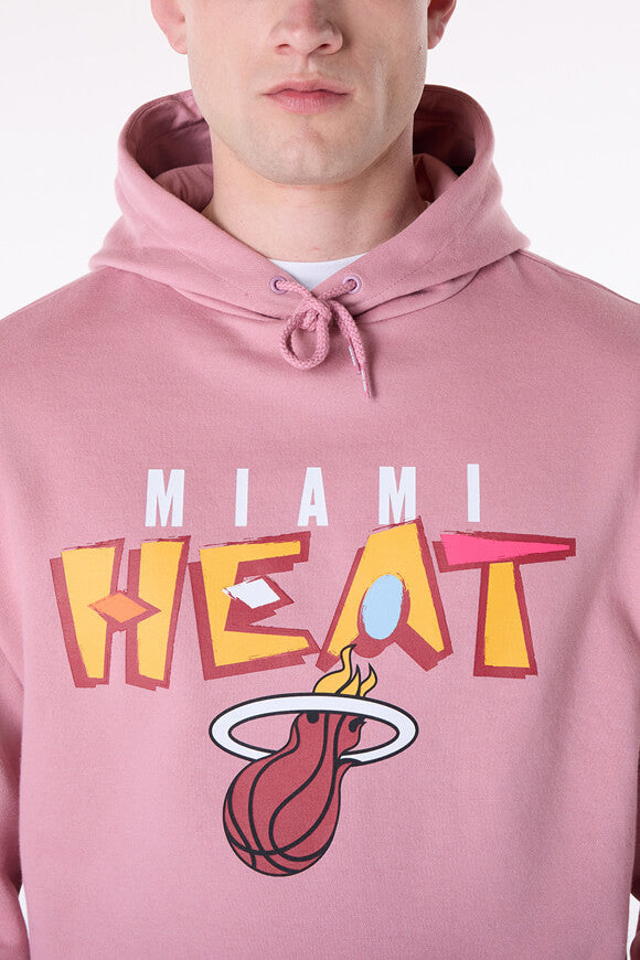 NBA Graphic Oversize Hooded Sweatshirt - Old Rose