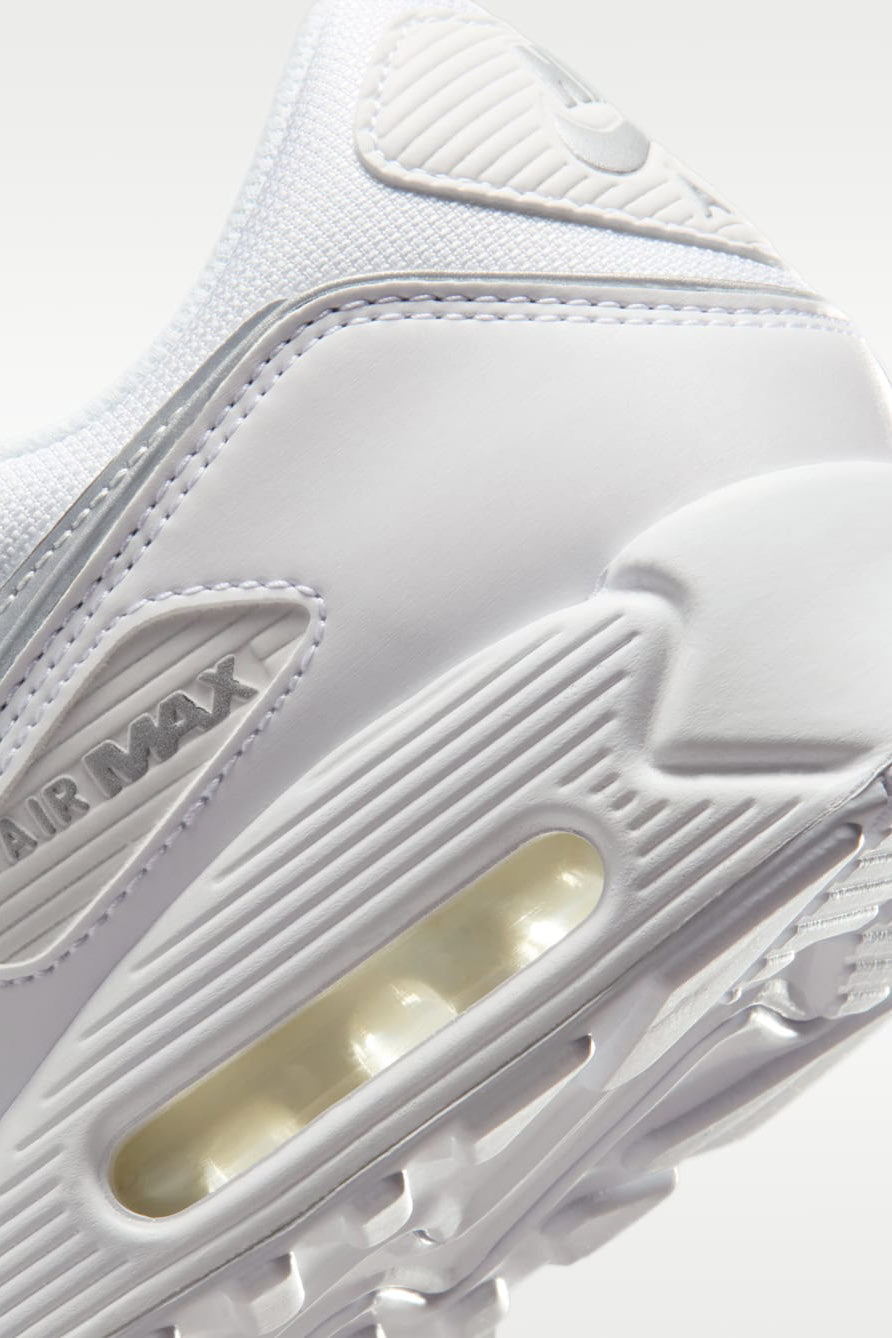 Air Max 90 PRM Sneaker - White + Metallic Silver