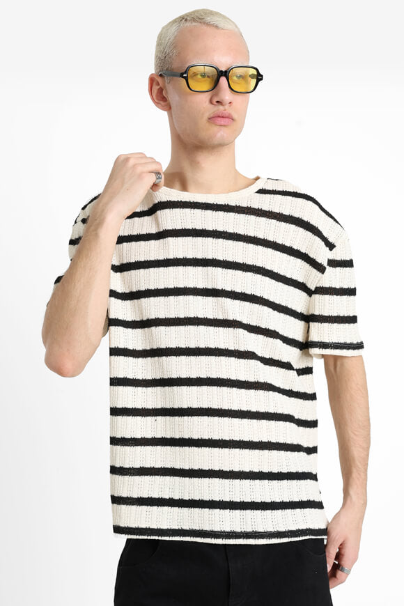 Häckel T-Shirt - Creme + Schwarz