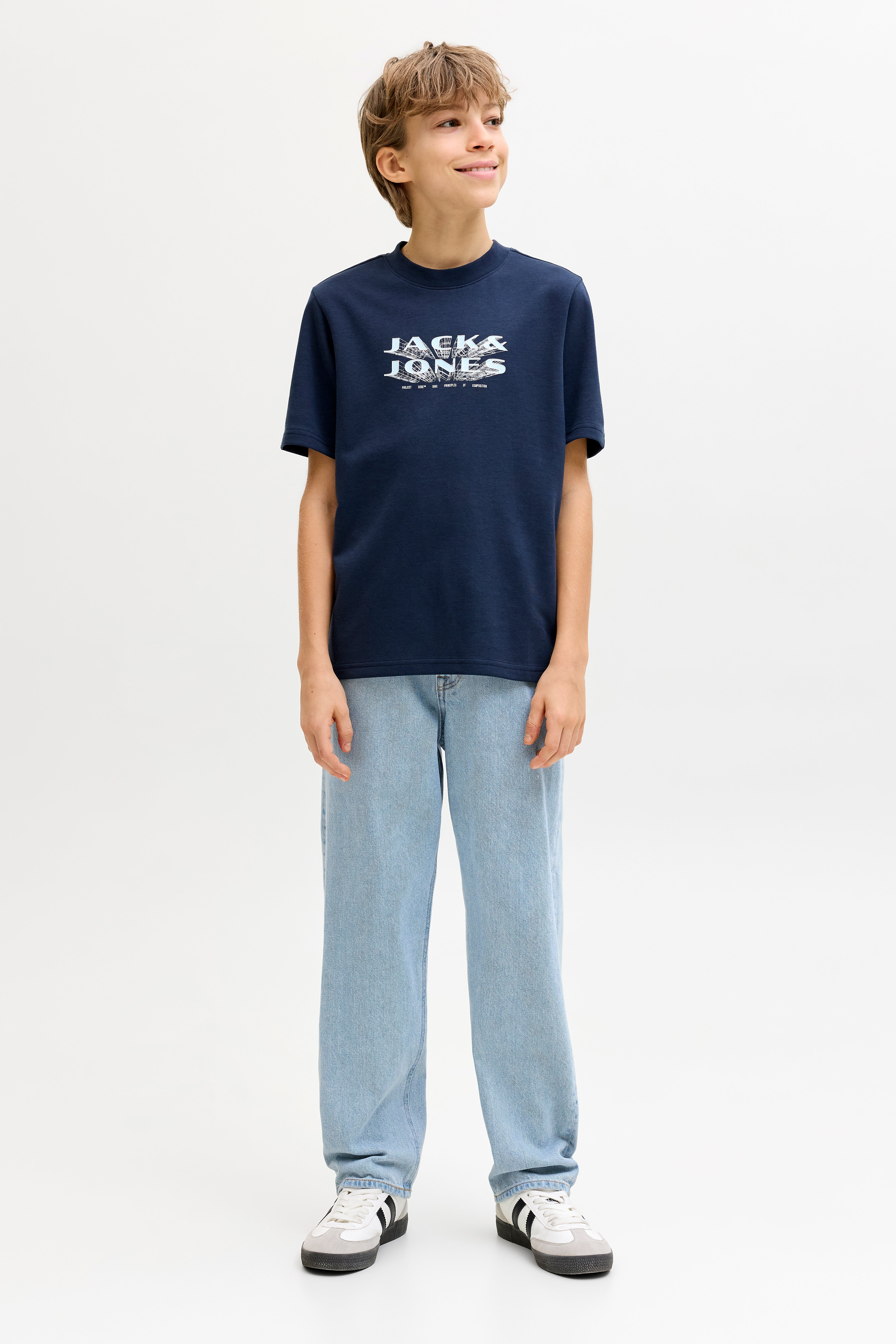 JJICHRIS JJORIGINAL Relaxed Fit Jeans - Light Blue Denim