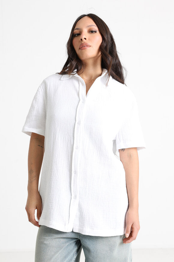 Muslin oversize shirt - white