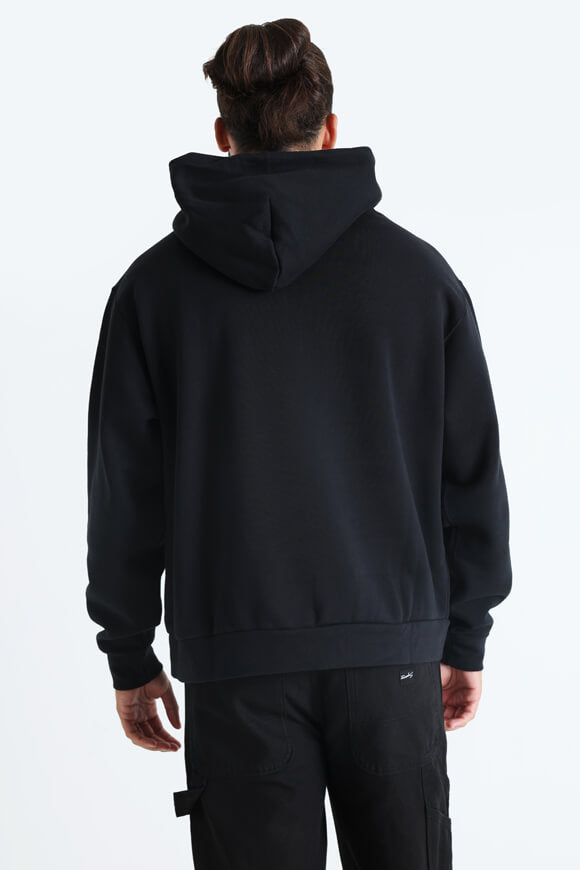 Fleece Oversize Kapuzensweatshirt - Black