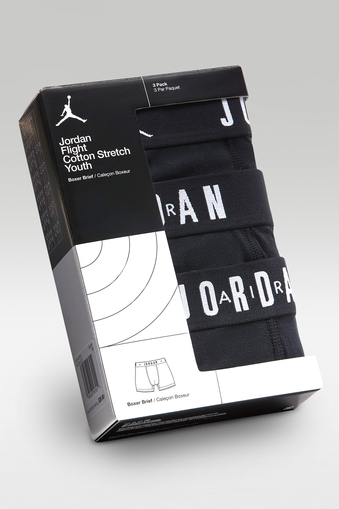 Air lot de 3 boxers - Black