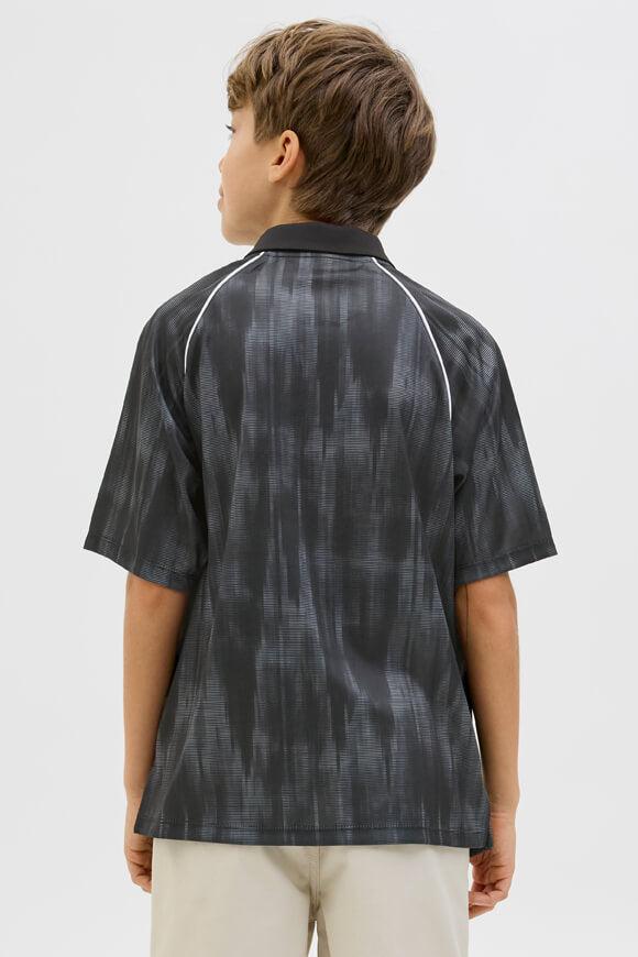 JCOLIDO Mesh Poloshirt - Black + Asphalt