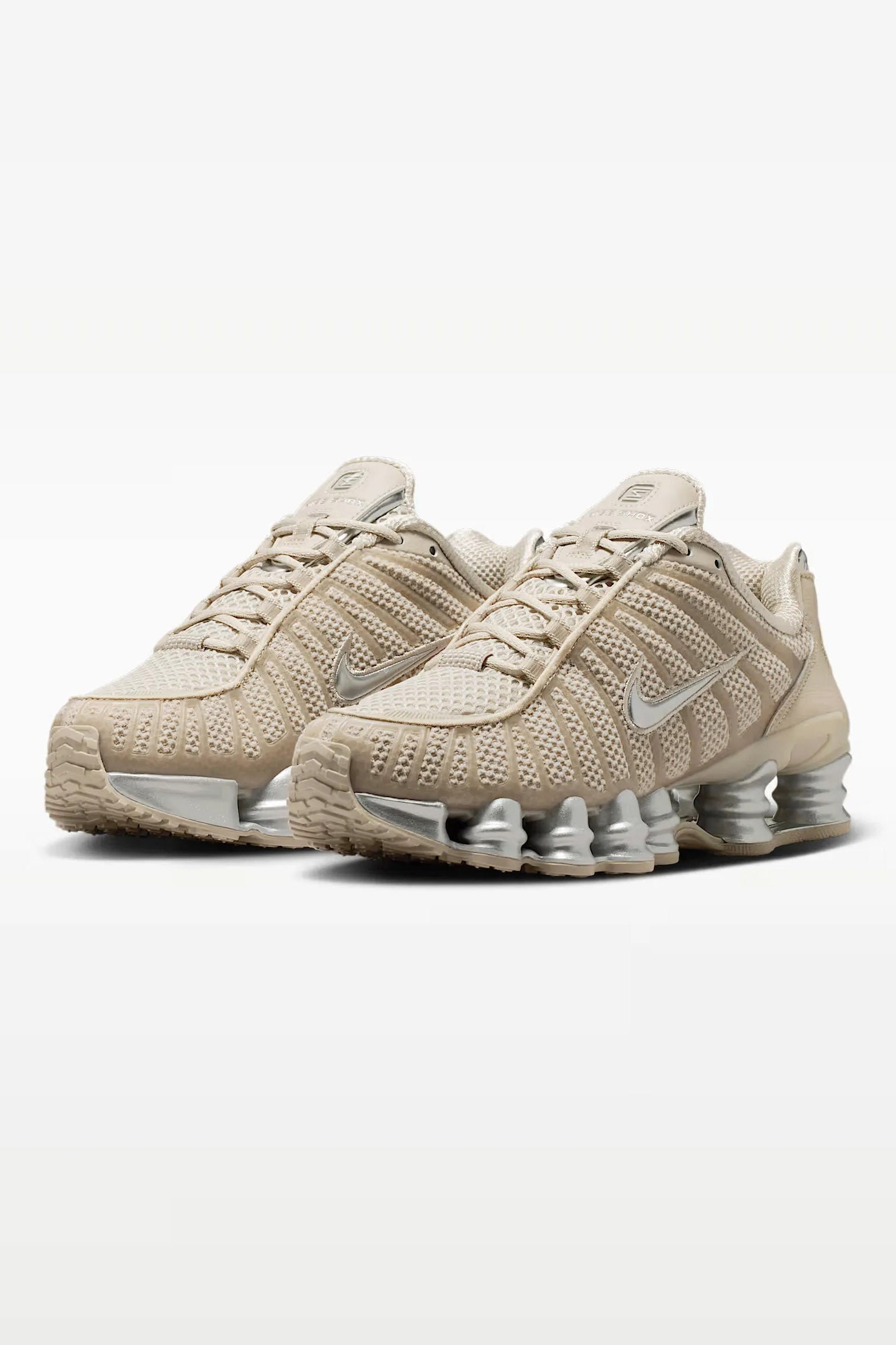 Shox TL sneakers - Cream II + Metallic Silver + Black