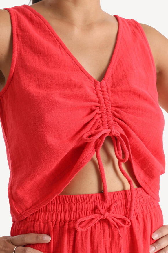 PCSASTINA Crop Top in mussola - Lollipop