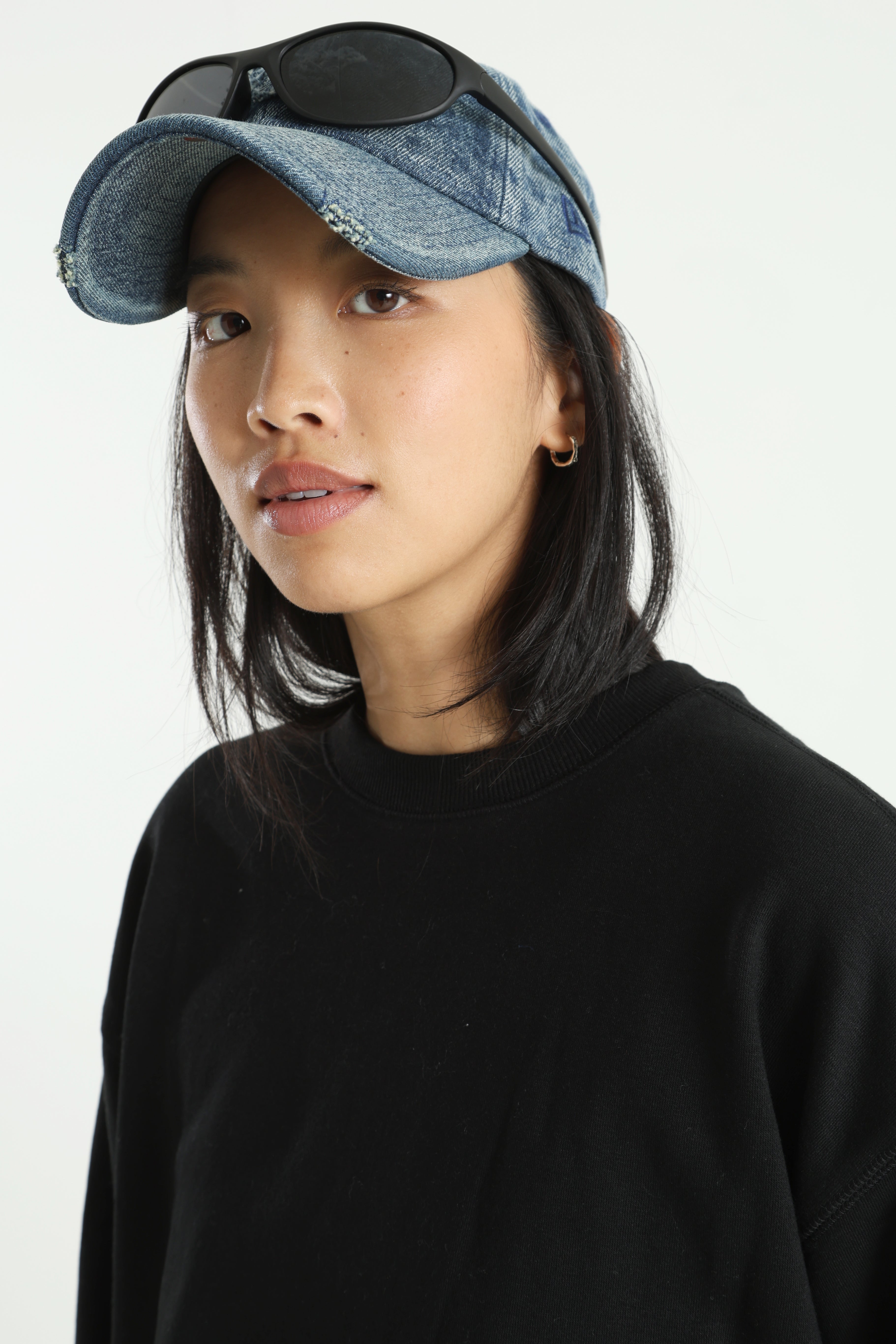 Oversize Sweatshirt - Schwarz