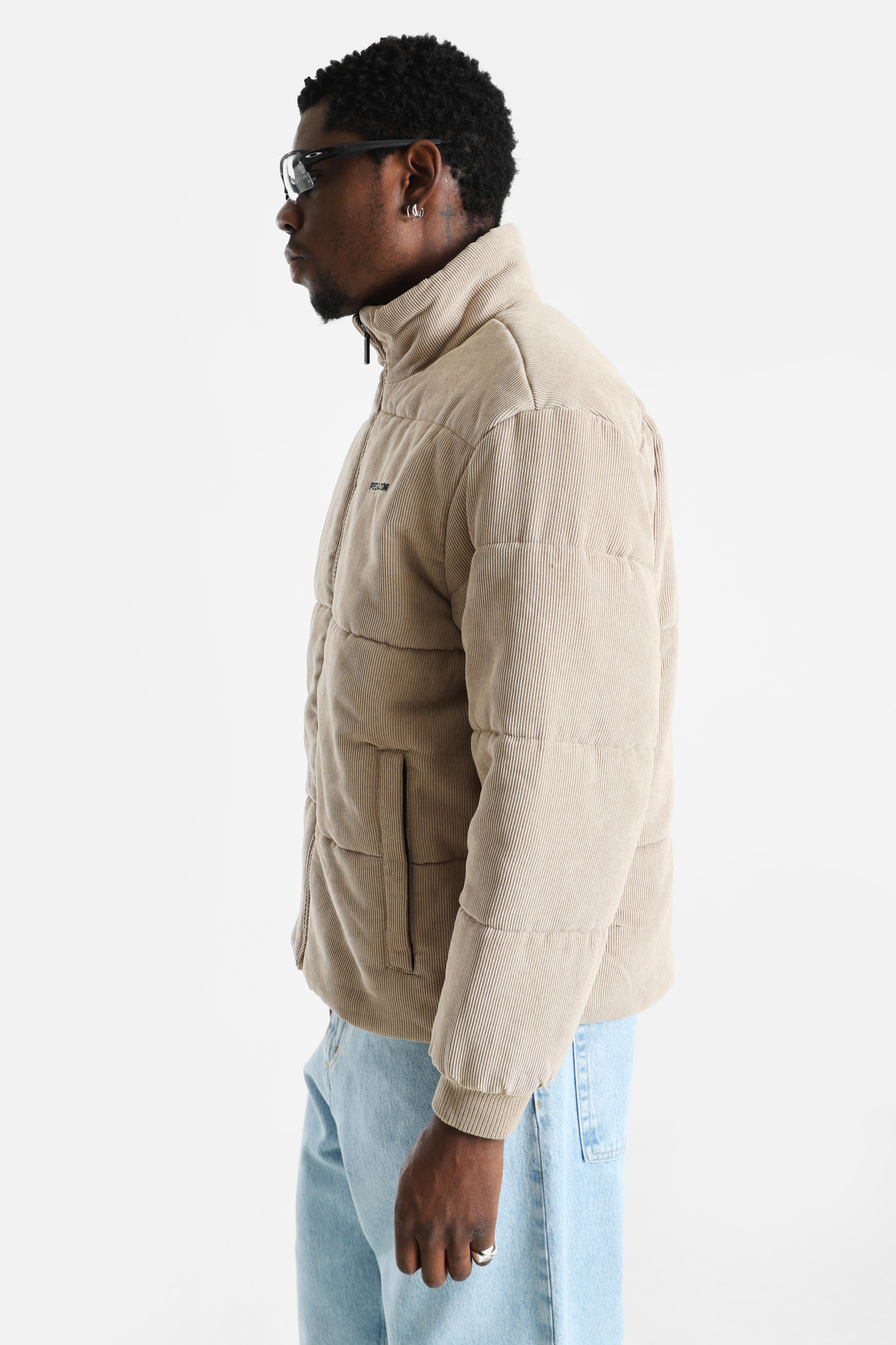 Solin veste matelassée en velours côtelé - Sand