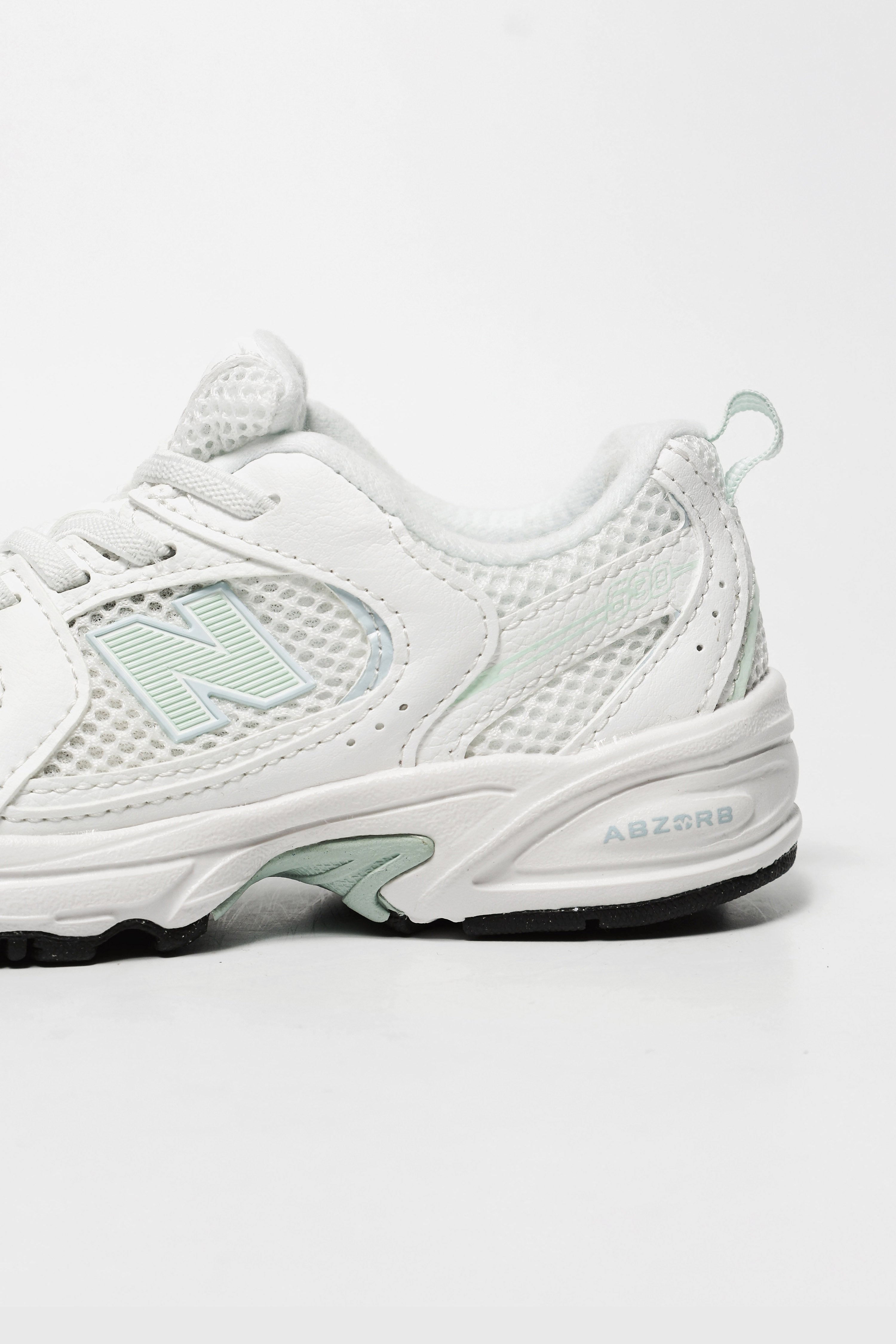 P 530 Bungee Lace sneakers junior - White + Light Green