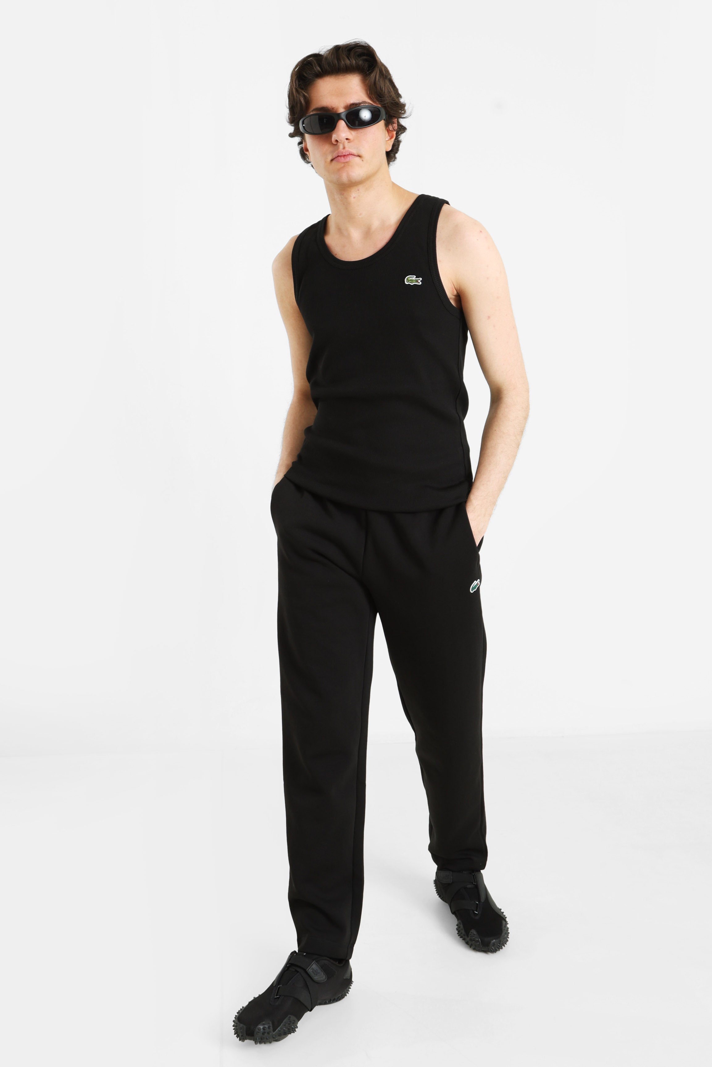 Geripptes Tanktop - Black