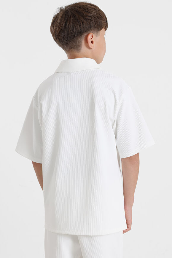 Shirt in structured fabric - Offwhite