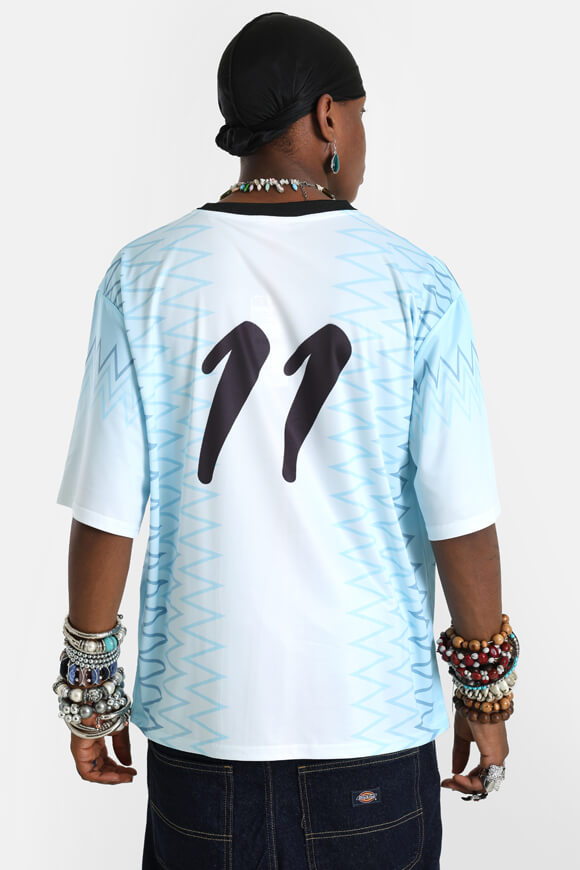 T-Shirt - Weiss + Blau