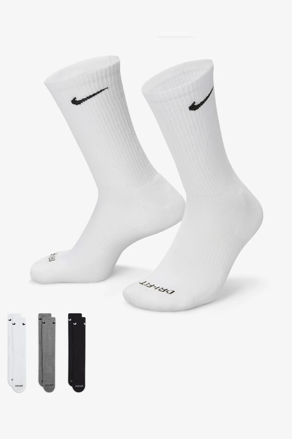 Lot de 3 paires de chaussettes - White + Grey Heather + Black