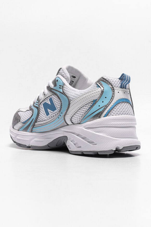 G530 Core Sneaker - White + Light Blue + Silver