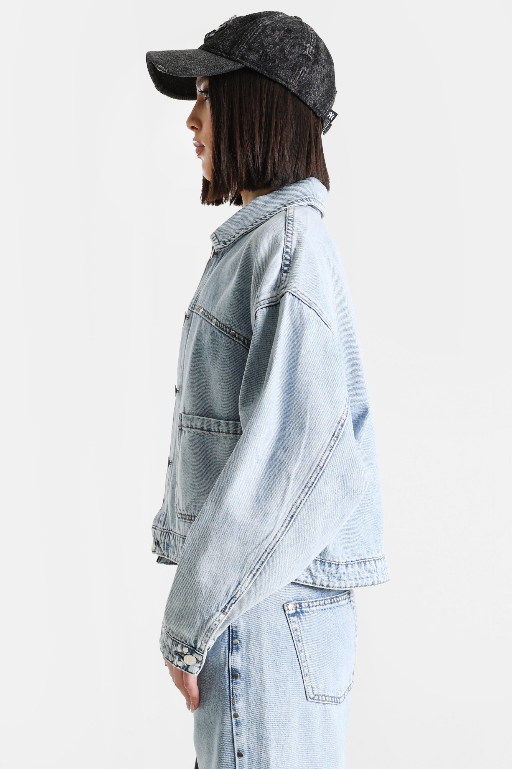 Jeansjacke - Hellblau