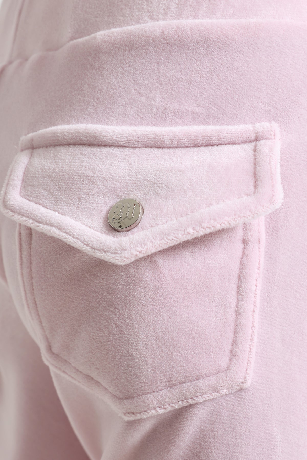 Pantalon flare en velours - Rose clair
