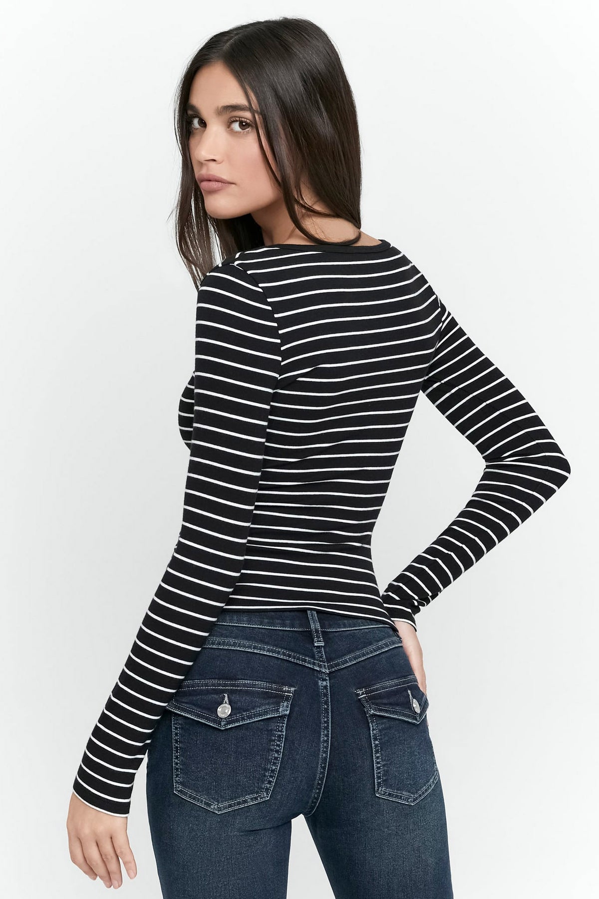 Camicia a maniche lunghe - Black + White