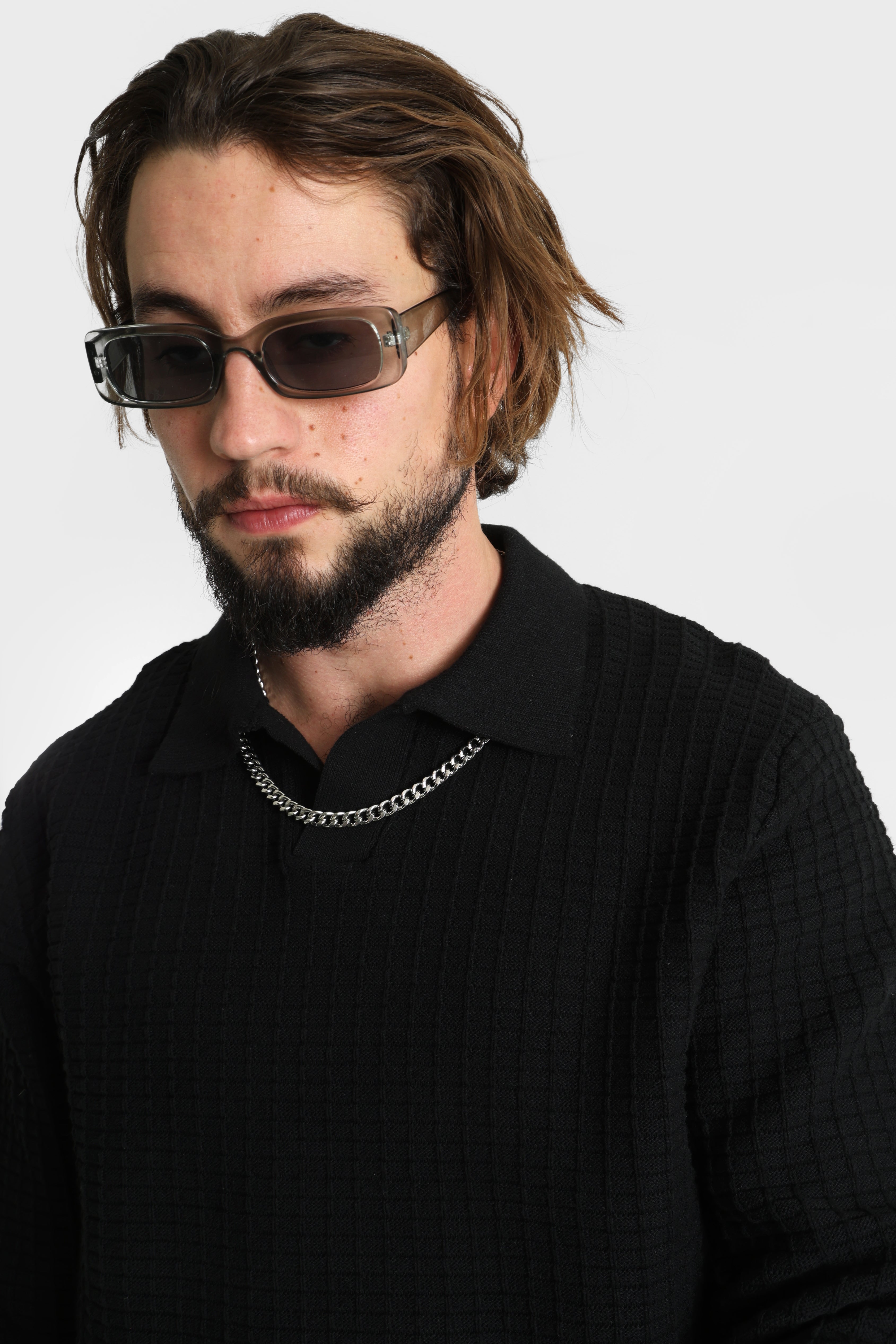 RRKELVIN pull en tricot fin - Black