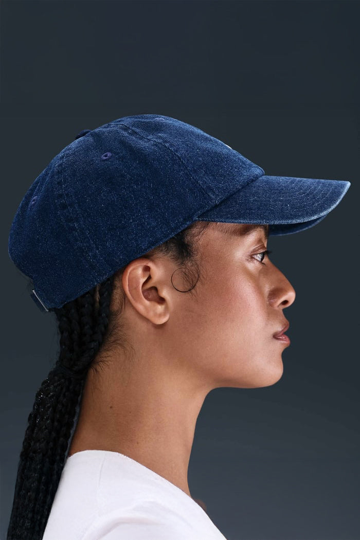 Cappellino strapback in denim - College Navy