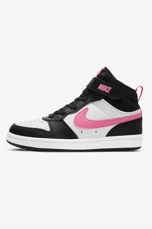 Court Borough 2 Kids Sneaker - White + Black + Sunset Pulse