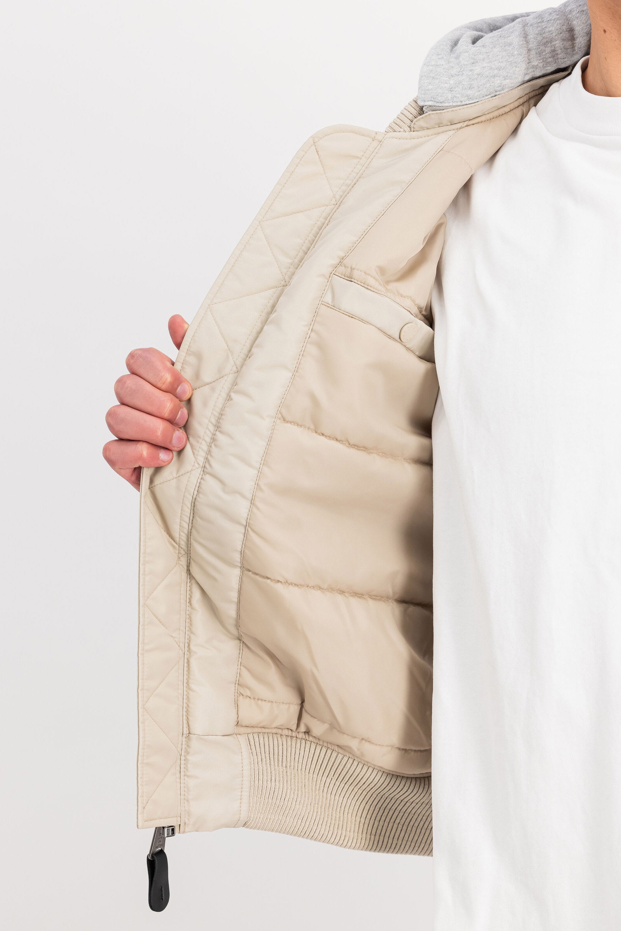 Veste bomber ouatée - Organic Beige