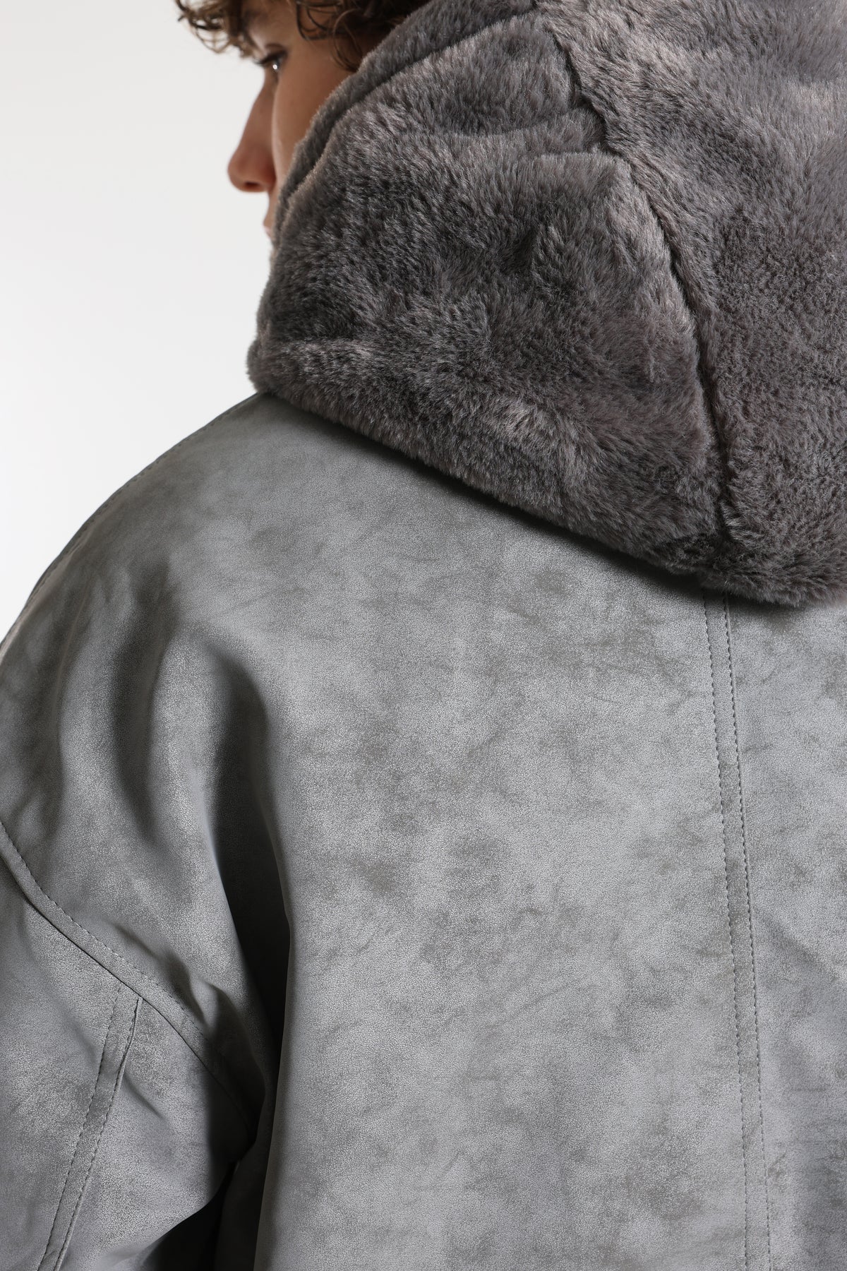 Wende-Bomberjacke - Grey