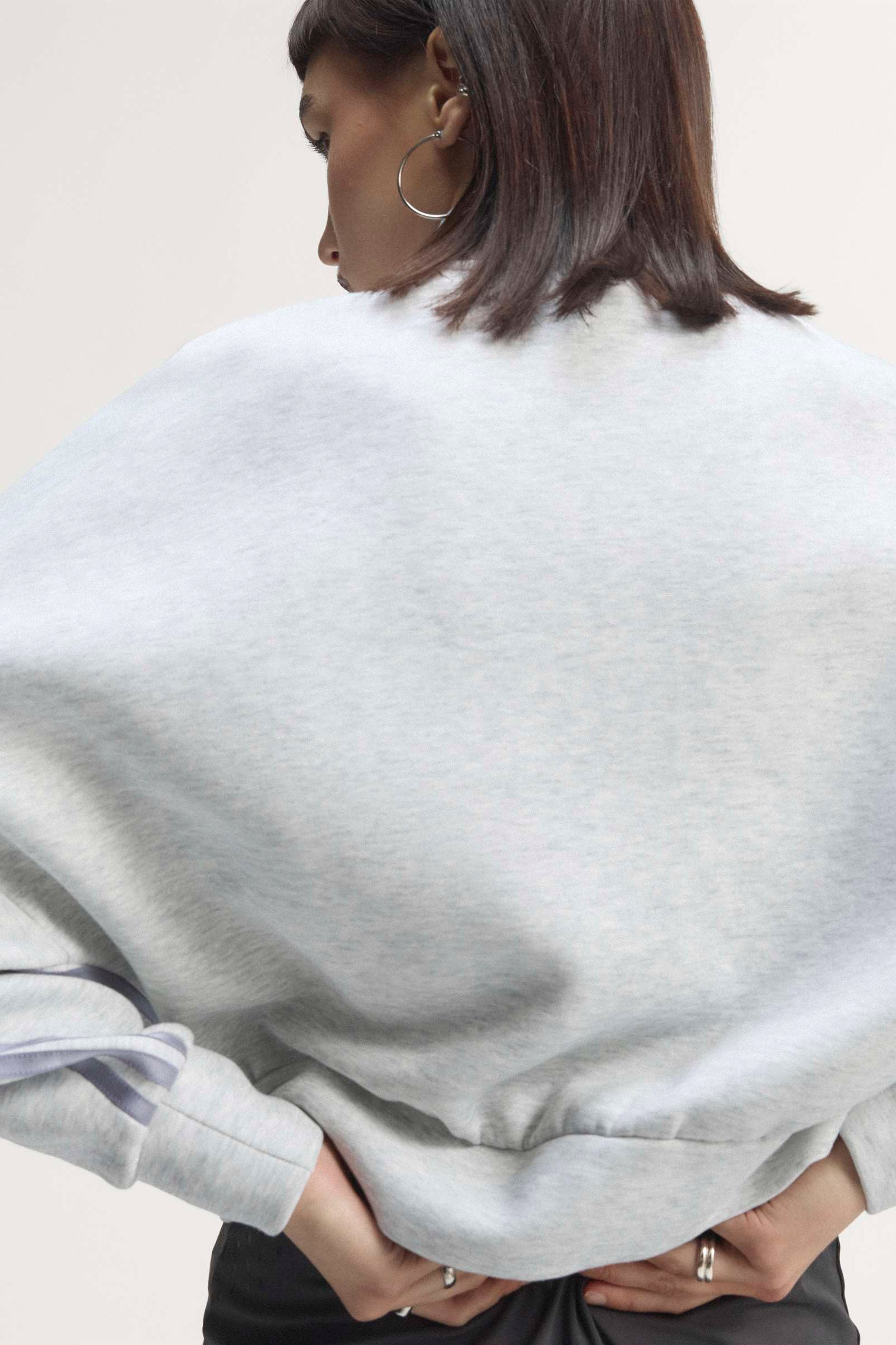 Spacer Sweatjacke - Light Grey Heather
