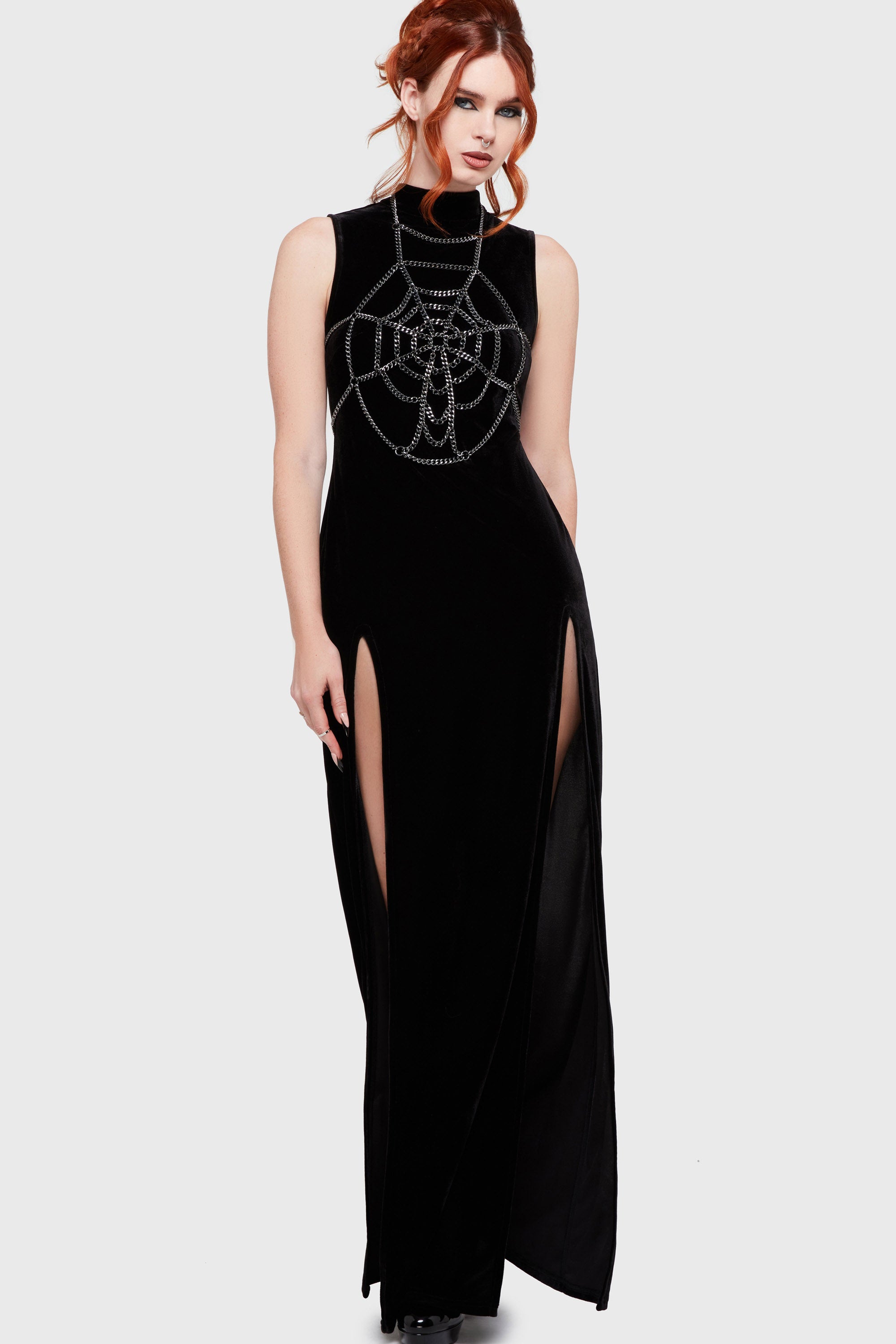 Body Chain - Dark Silver