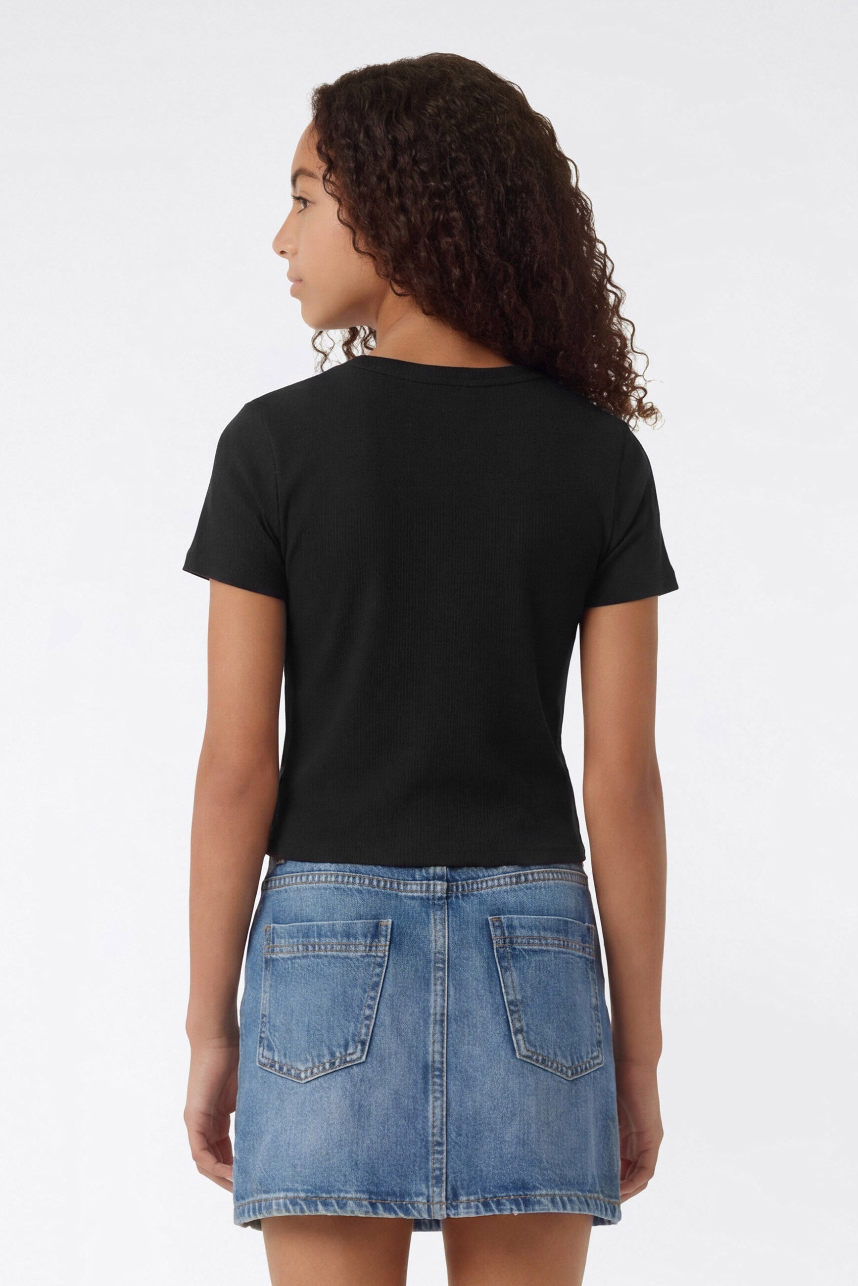 Ribbed T-Shirt - Black