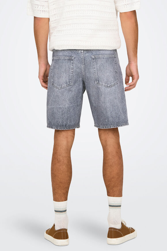 Shorts in denim Edge - Medium Grey Denim